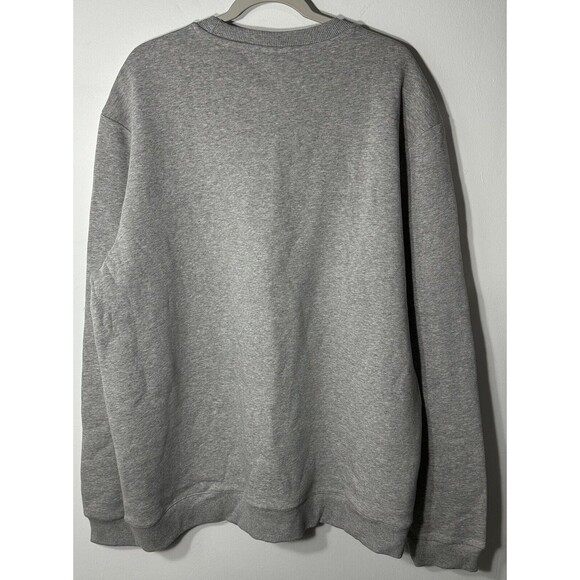 Reebok Sweatshirt Men’s 2XL Gray Spellout Logo Training Casual Classic Pullover - Picture 4 of 9